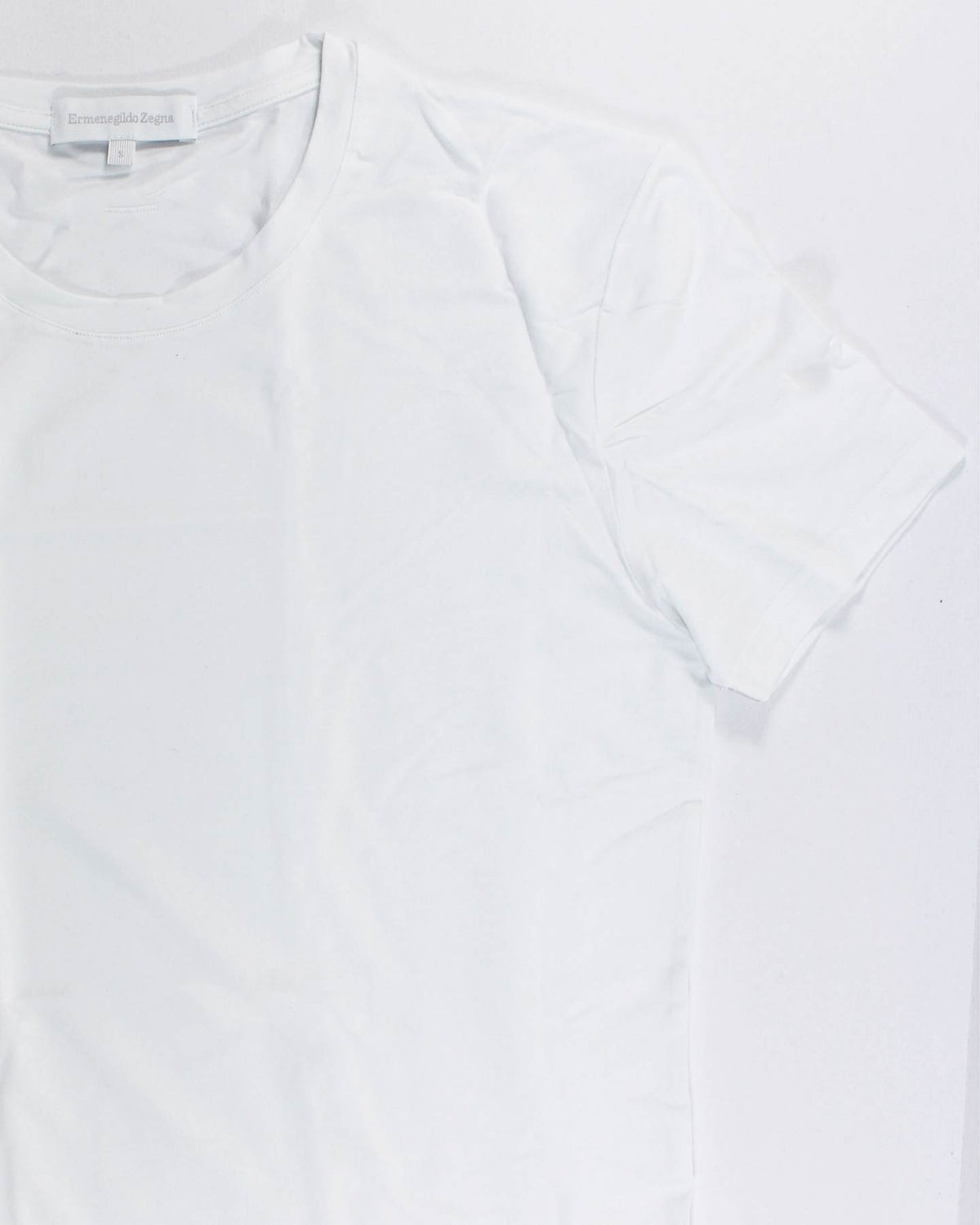 Ermenegildo Zegna T-Shirt Round Neck White Micromodal S SALE